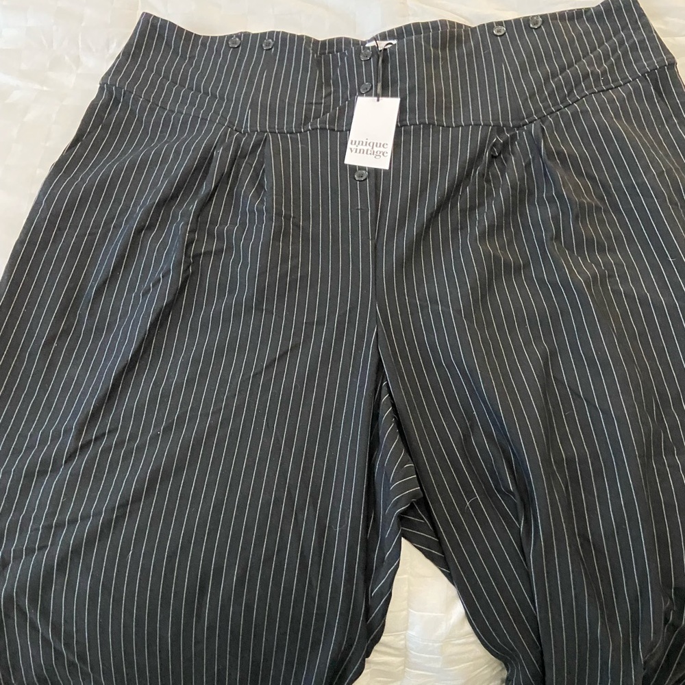 Unique Vintage high waisted pinstripe pants 5xl
